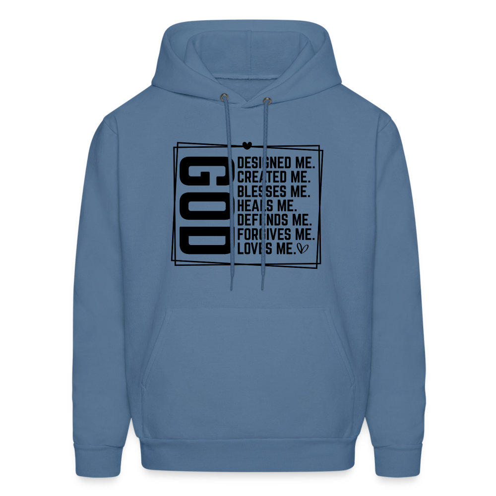 GOD Designed Me Hoodie - denim blue