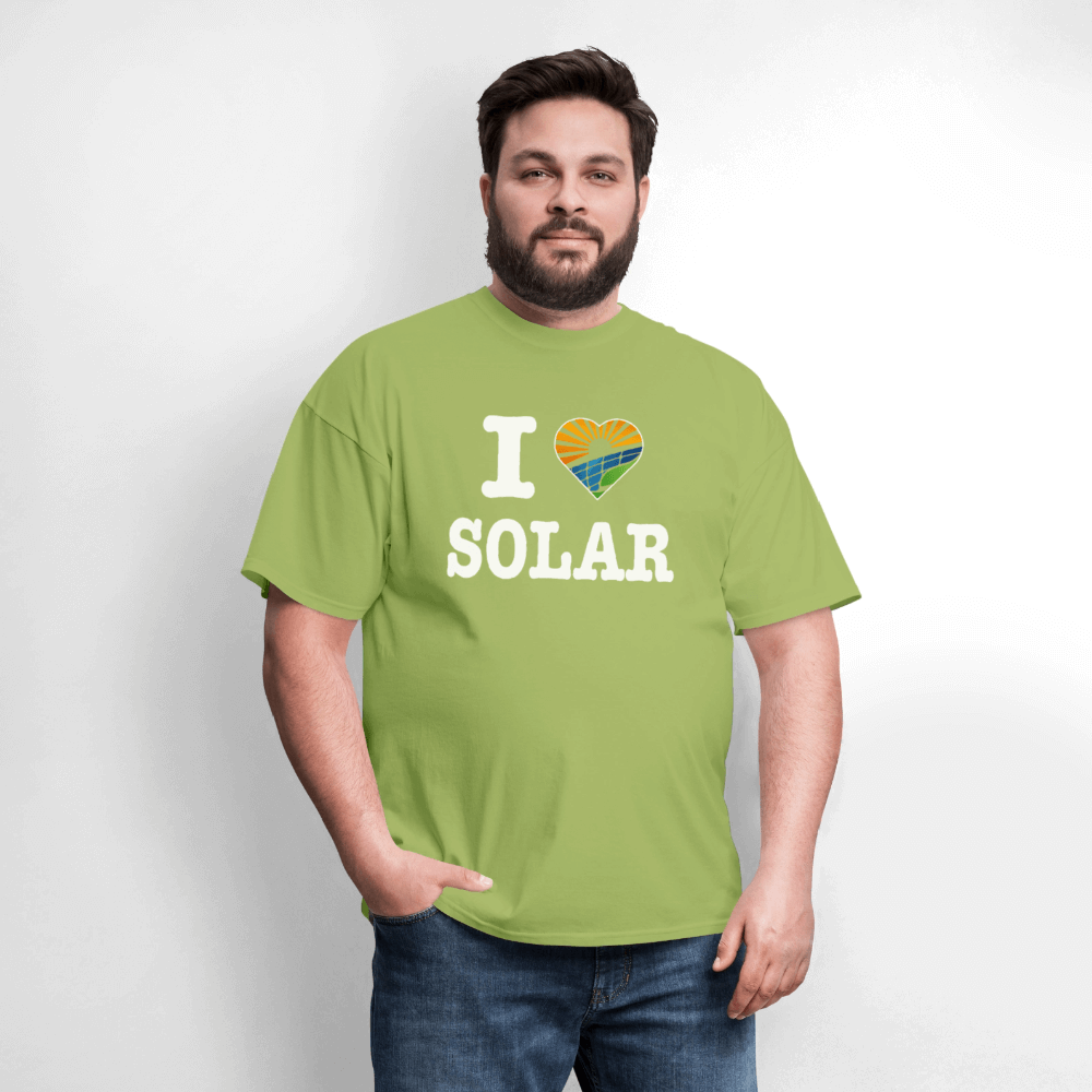 I Love Solar T-Shirt Color: forest green