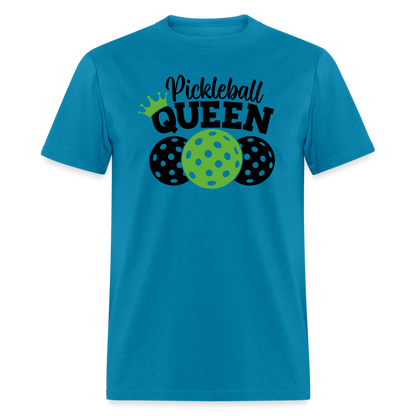 Pickleball Queen T-Shirt - turquoise