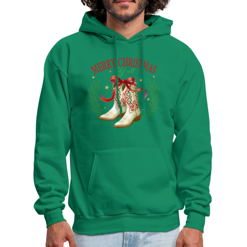 Merry Christmas Y'all Hoodie - kelly green