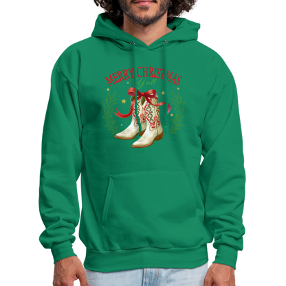 Merry Christmas Y'all Hoodie - kelly green