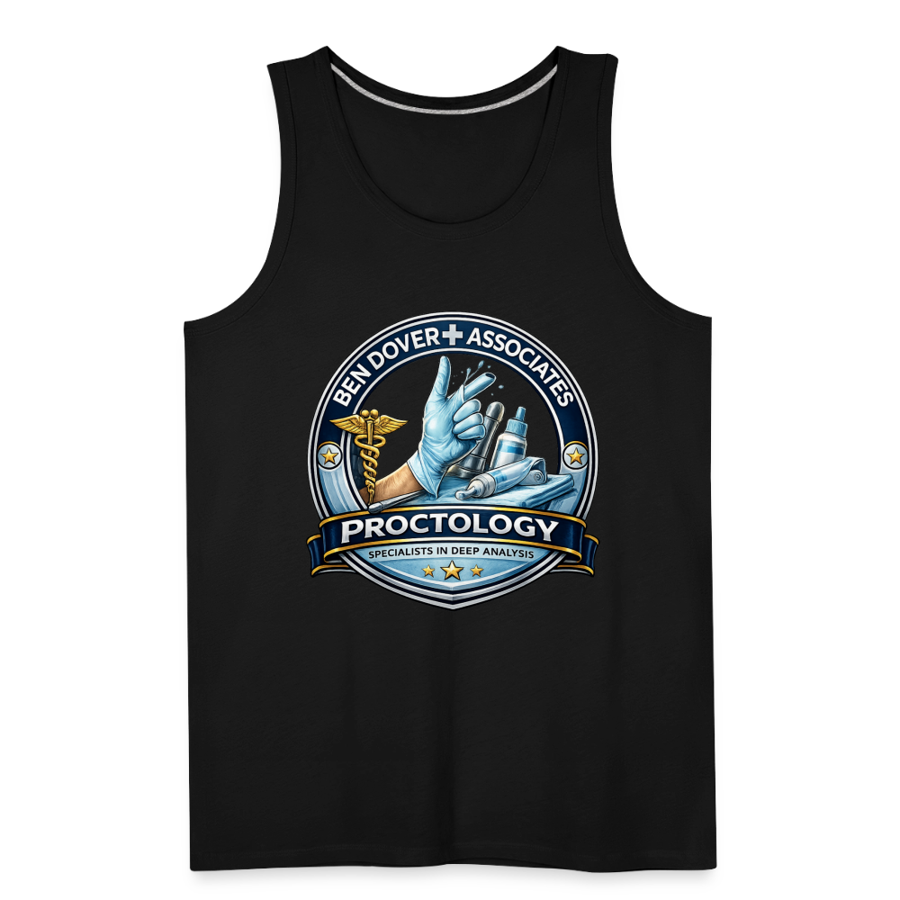 Ben Dover Proctology Funny Tank Top Color: White