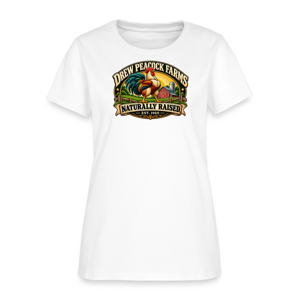 Drew Peacock Farms Women's T-Shirt - white