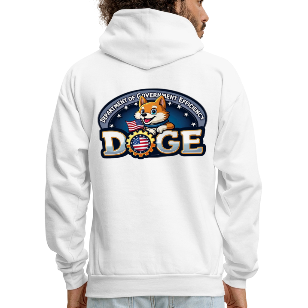 DOGE Hoodie (front/back print) - white