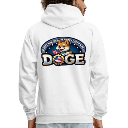 DOGE Hoodie (front/back print) - white