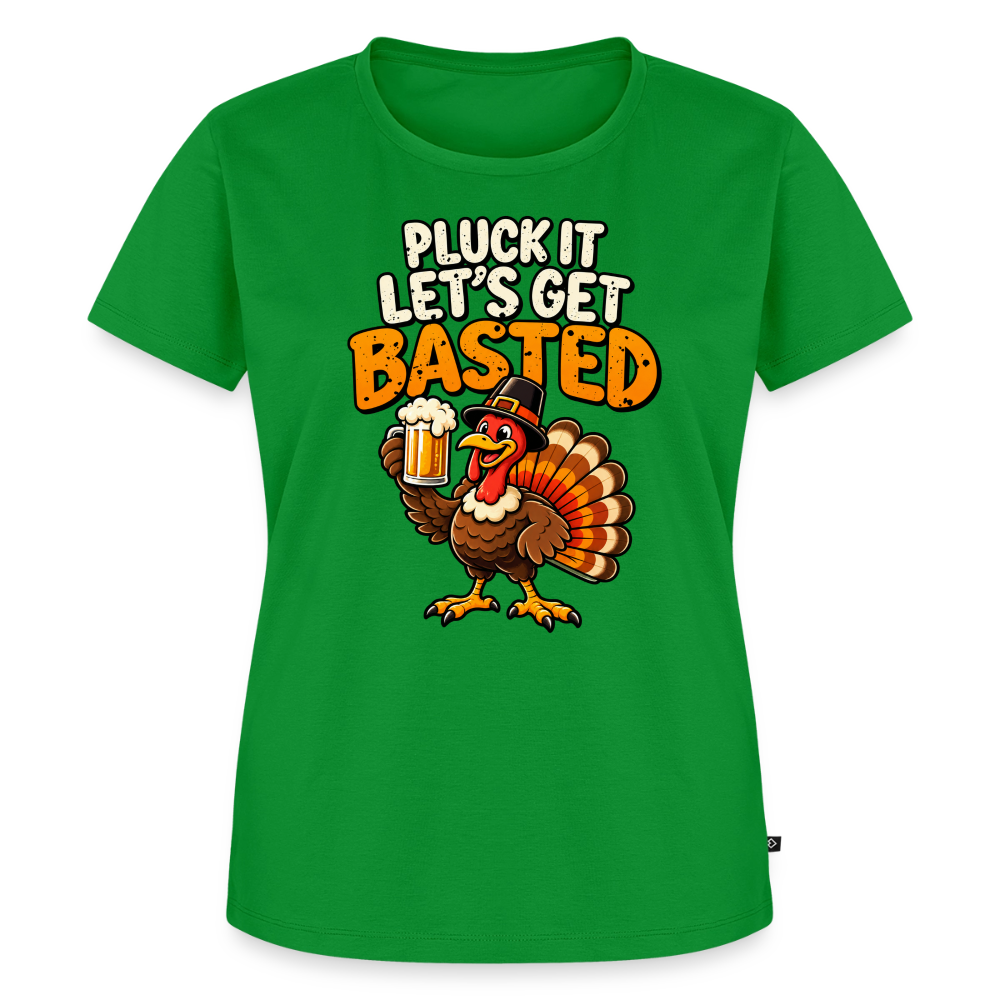 Pluck It Let’s Get Basted Women’s Premium T-Shirt - green