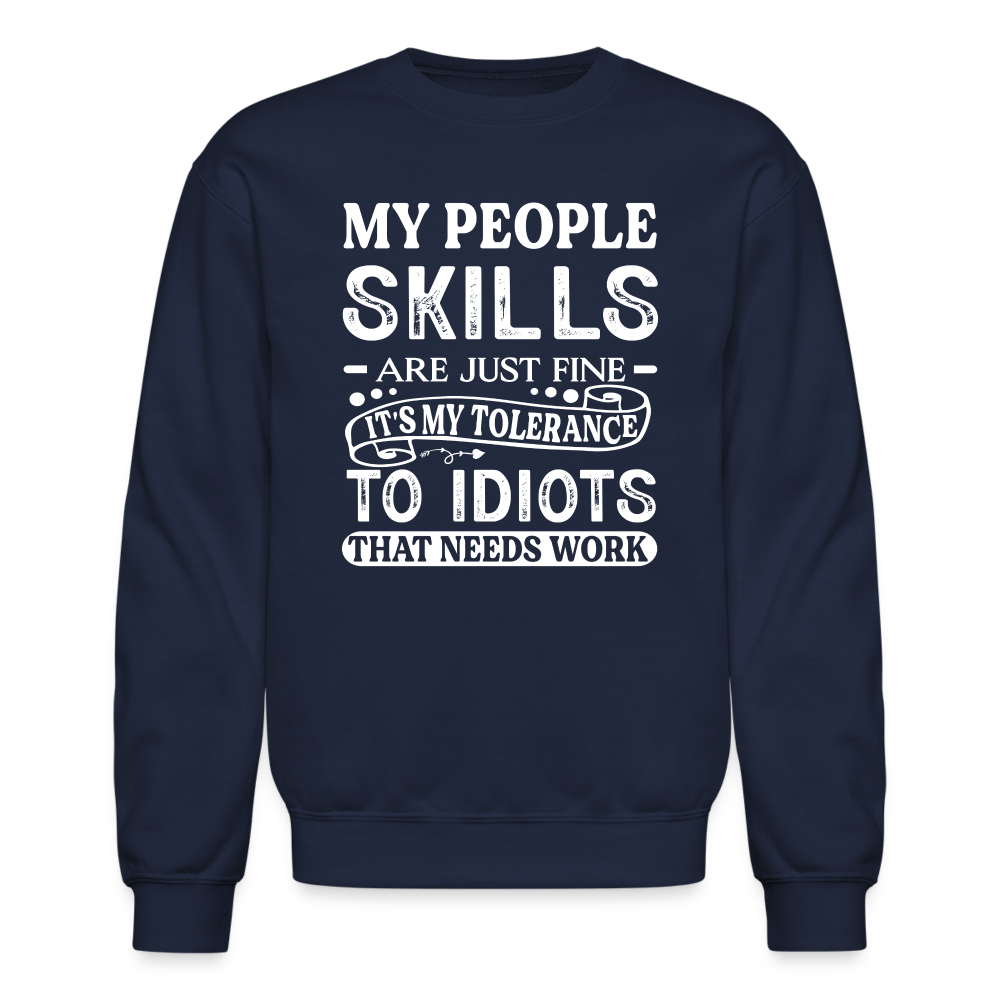 My People Skills Are Just Fine Sweatshirt - navy