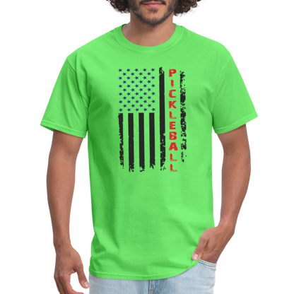 Pickleball Flag T-Shirt - kiwi