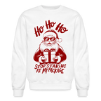 Ho Ho Ho Stop Staring At My Package (Funny Christmas Santa) Sweatshirt