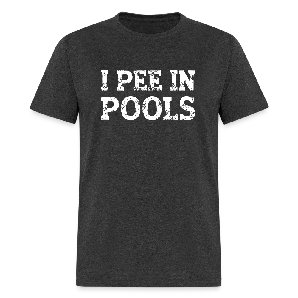 I Pee In Pools T-Shirt - heather black