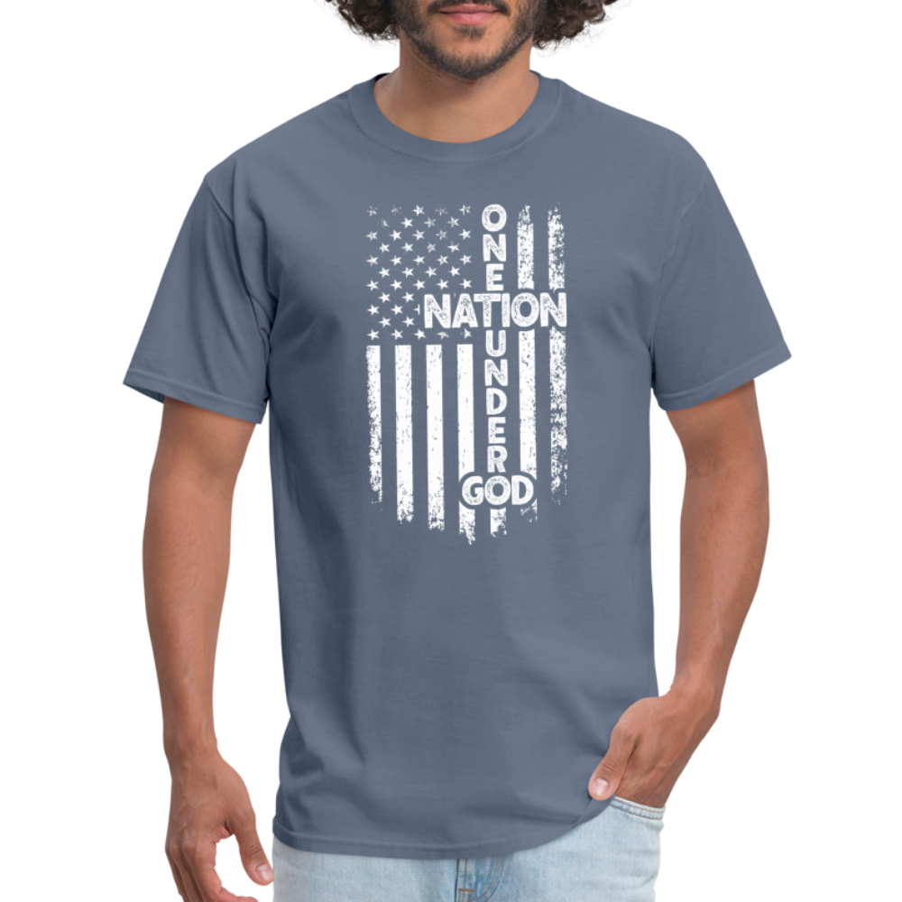 One Nation Under God T-Shirt - denim