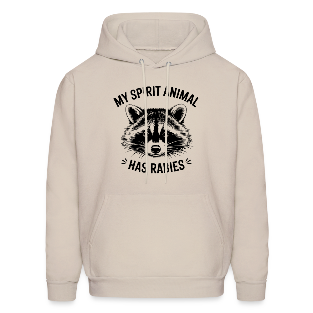 My Spirit Animal Has Rabies Hoodie - Sand