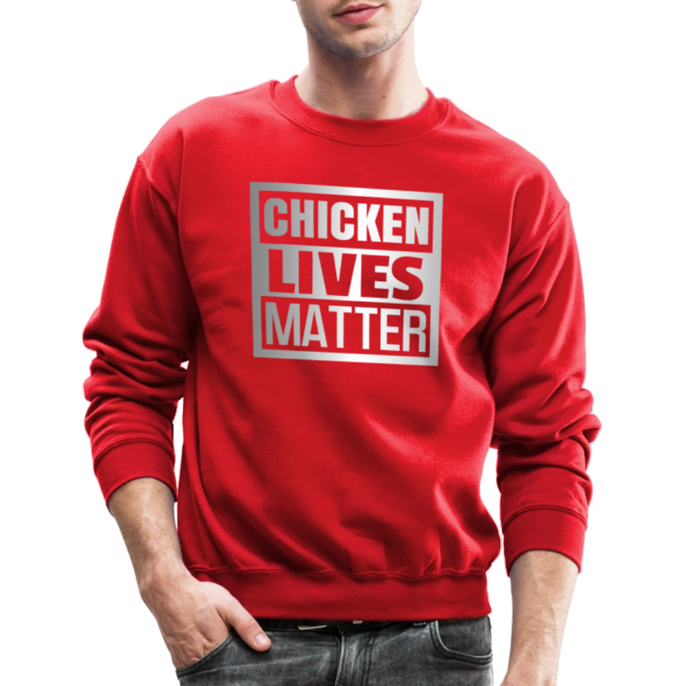 Chicken Lives Matter Sweatshirt - red