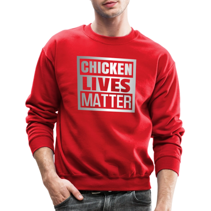 Chicken Lives Matter Sweatshirt - red