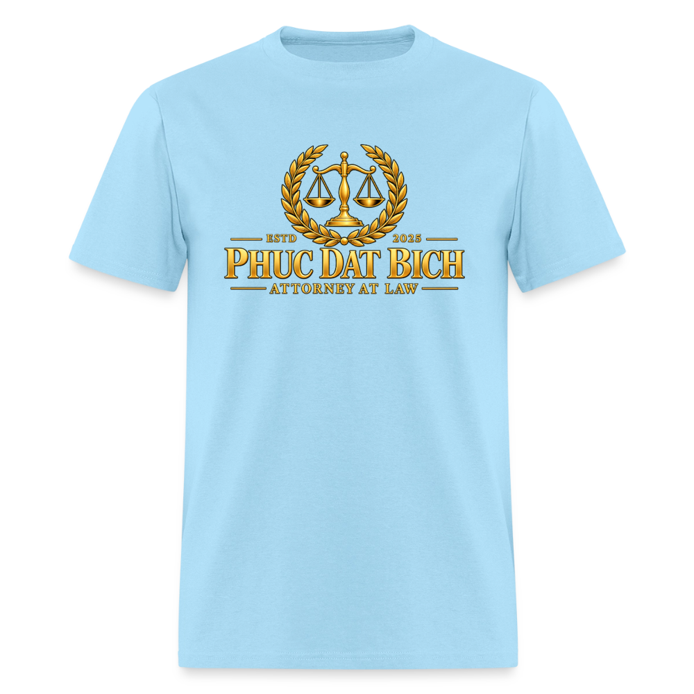 Phuc Dat Bich Attorney At Law T-Shirt - powder blue