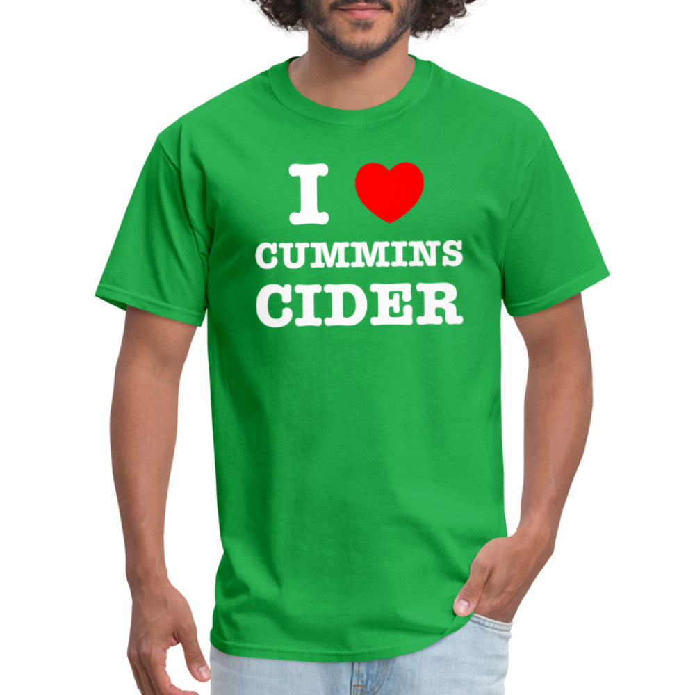 I Heart Cummins Cider T-Shirt - bright green