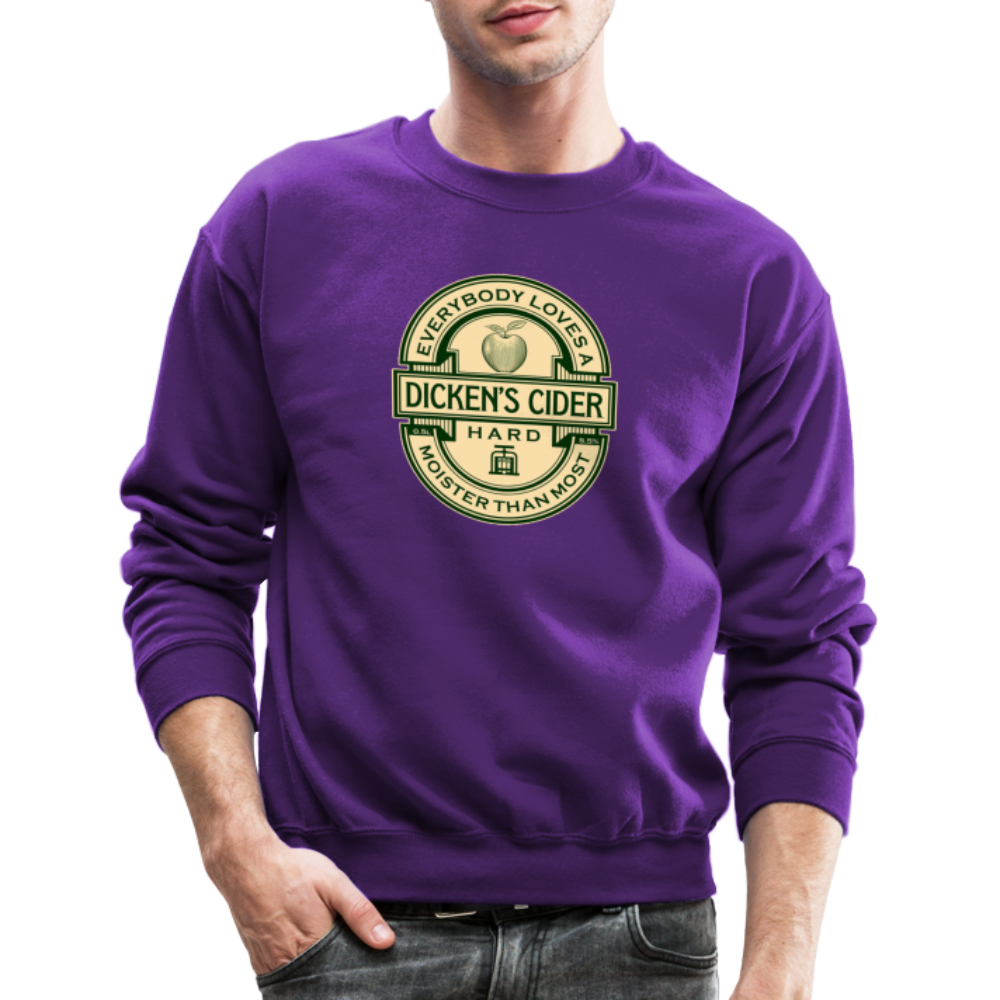 Dicken's Cider Men's Premium Long Sleeve Sweatshirt - purple