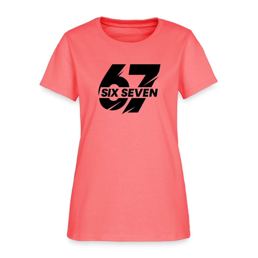 Six Seven 67 Women's T-Shirt - coral