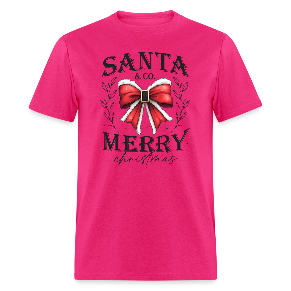 Merry Christmas Santa & Co T-Shirt - fuchsia