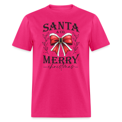 Merry Christmas Santa & Co T-Shirt - fuchsia