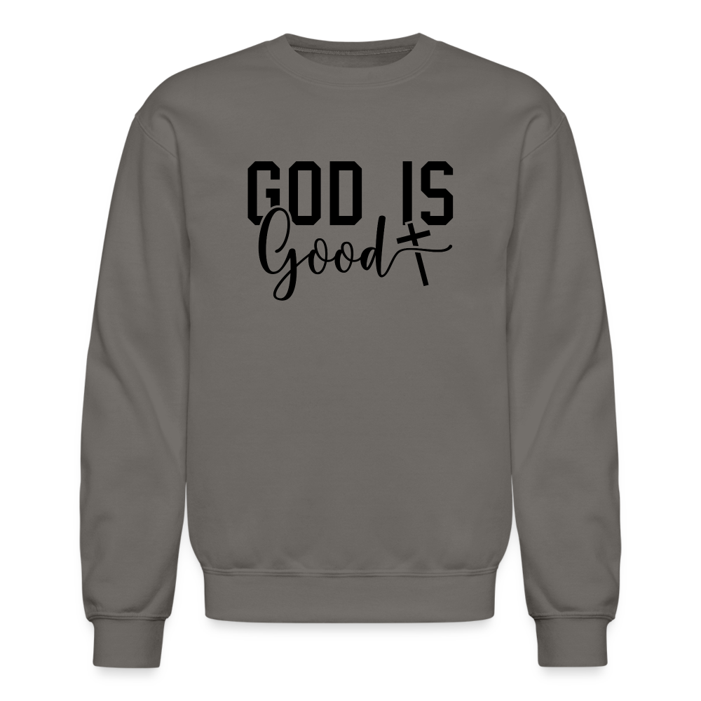 God is Good Sweatshirt - asphalt gray