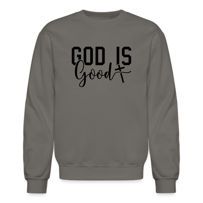 God is Good Sweatshirt - asphalt gray