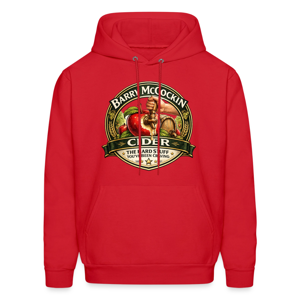 Barry McCockin Cider Funny Graphic Hoodie Color: Red