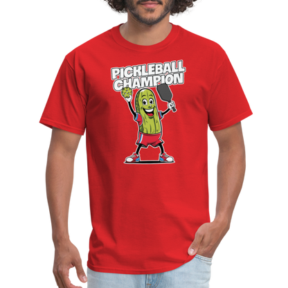 Pickleball Champion T-Shirt - red