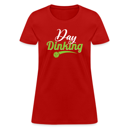 Day Dinking Women's Contoured T-Shirt - red