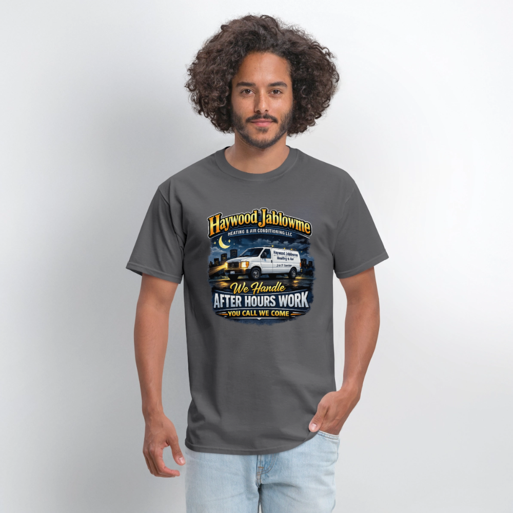 Haywood Jablowme Funny HVAC T-Shirt Color: Black