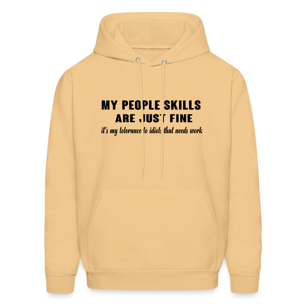 It's My Tolerance To Idiots That Needs Work Hoodie - light yellow