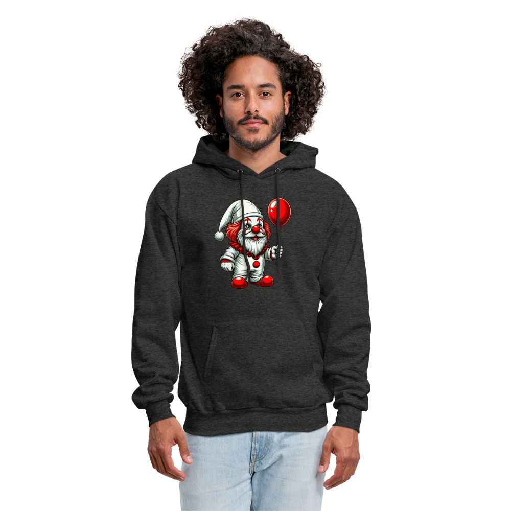 Gnome Clown Hoodie - charcoal grey