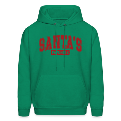 Santa's Favorite Hoodie - kelly green