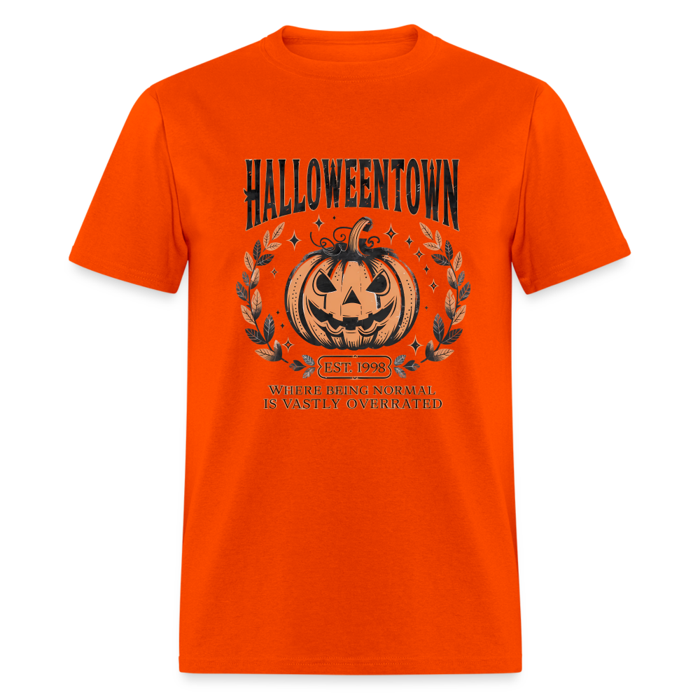 Halloweentown T-Shirt (Where Normal is Overrated) - orange