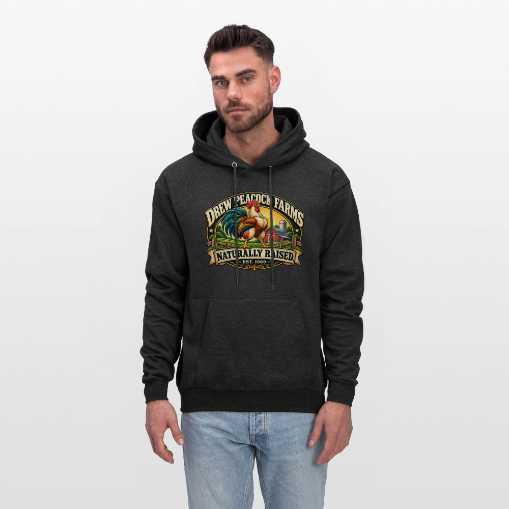 Drew Peacock Farms Hoodie - charcoal grey