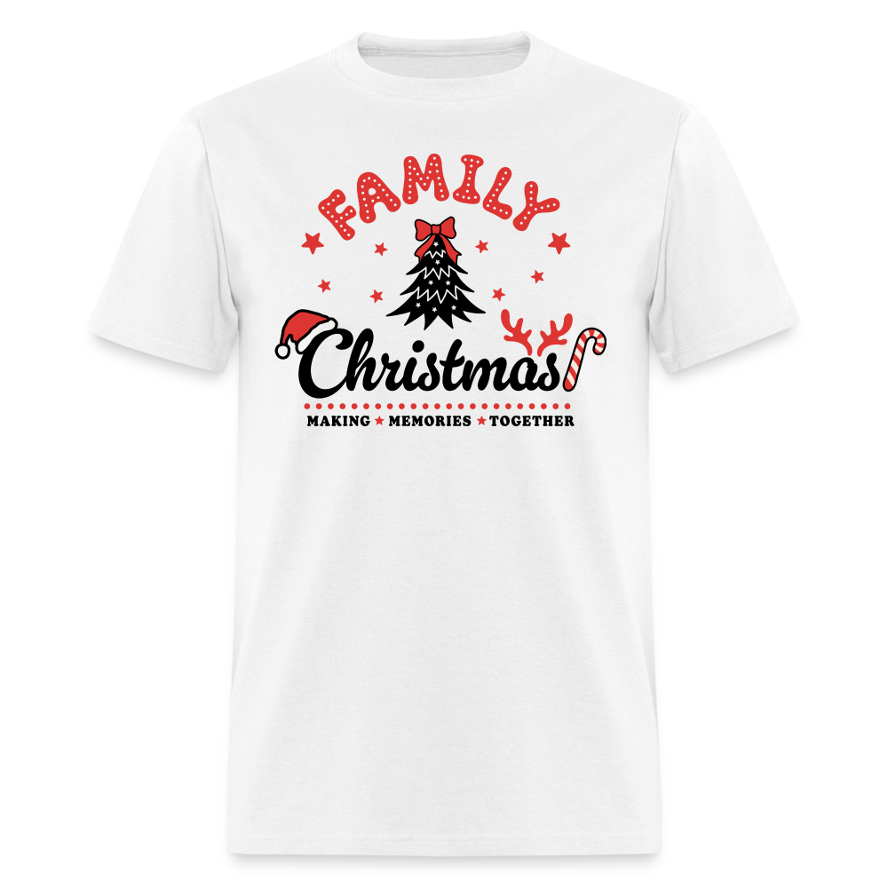 Family Christmas Making Memories Together T-Shirt - white