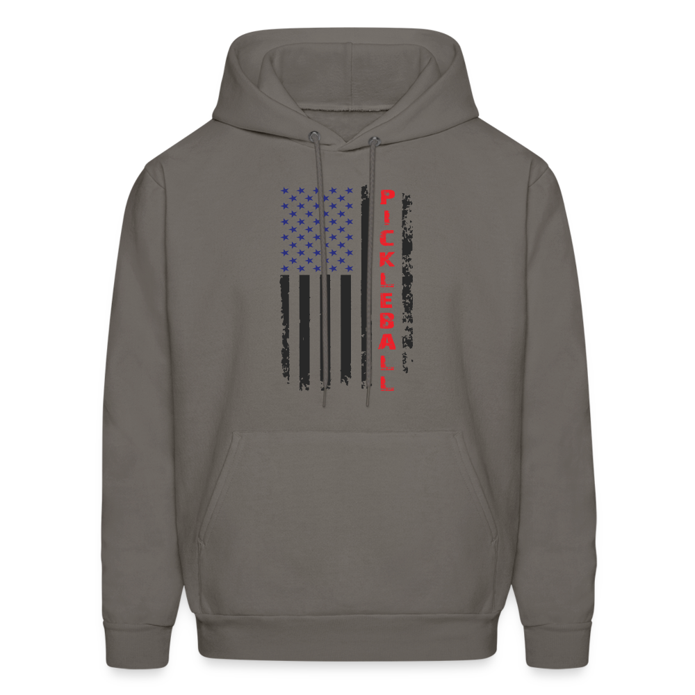 Pickleball Flag Hoodie - asphalt gray