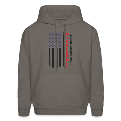 Pickleball Flag Hoodie - asphalt gray