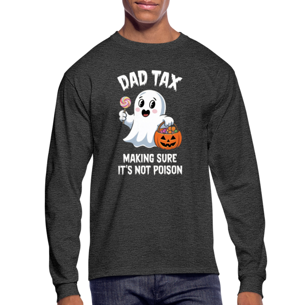 Dad Tax (Halloween) Long Sleeve T-Shirt - heather black