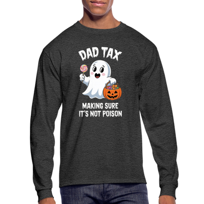 Dad Tax (Halloween) Long Sleeve T-Shirt - heather black