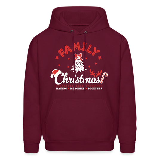 Family Christmas Making Memories Together Hoodie - burgundy