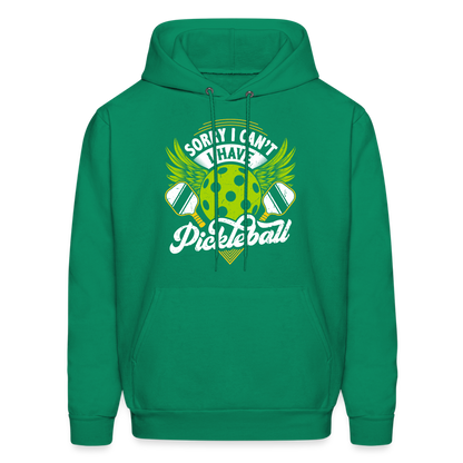 Sorry I can't I Have Pickleball Hoodie - kelly green