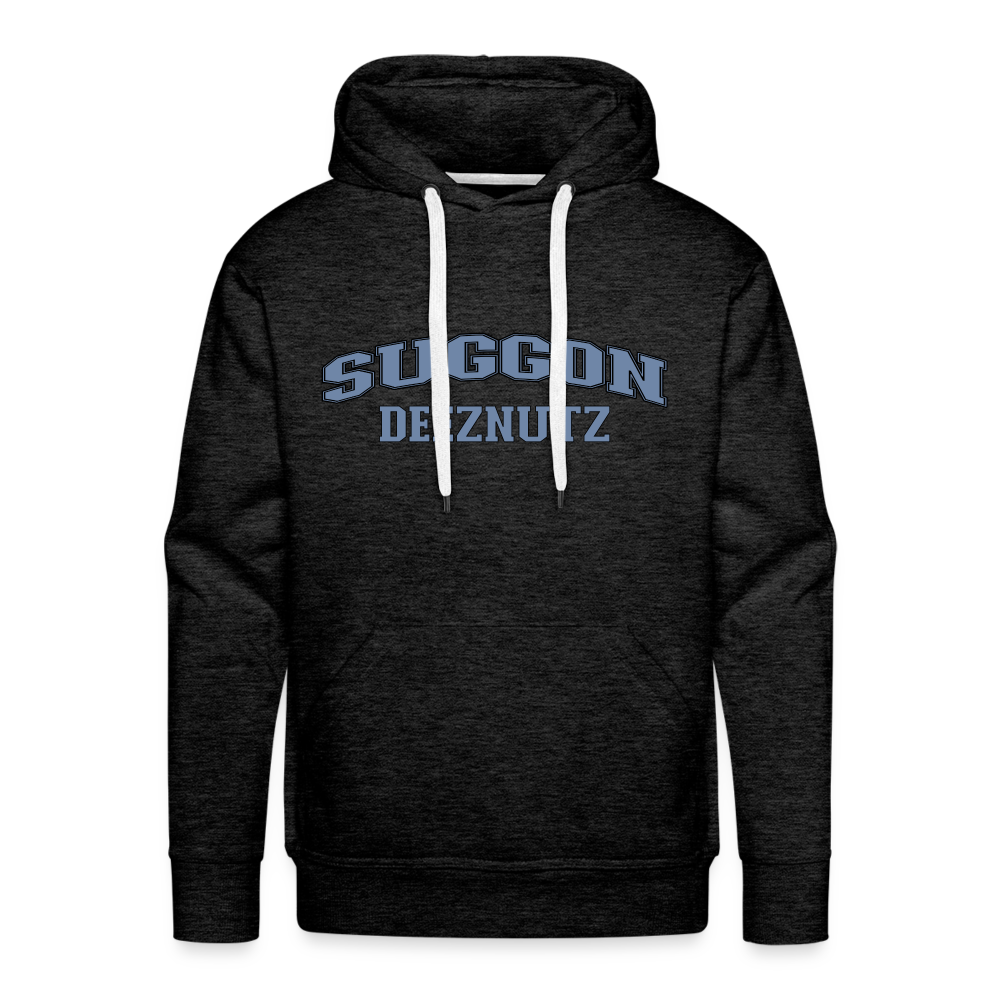 Suggon Deeznutz Premium Hoodie - charcoal grey