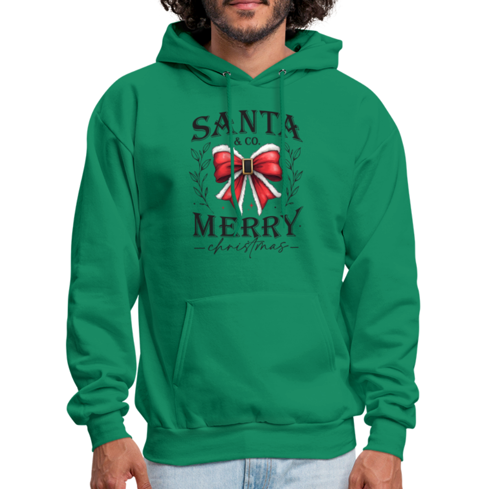Merry Christmas Santa & Co Hoodie - kelly green