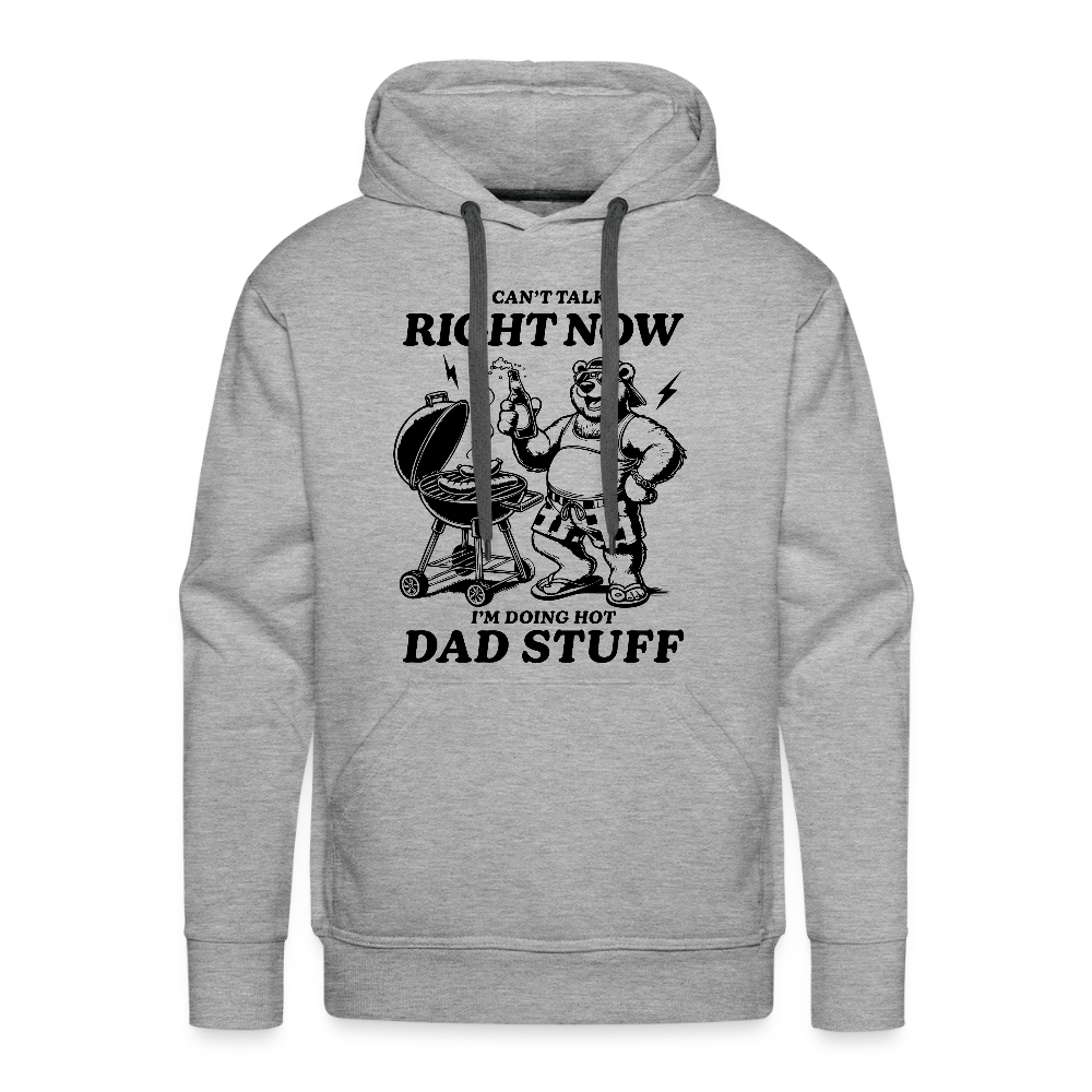 Doing Hot Dad Stuff (BBQ) Men’s Premium Hoodie - heather grey