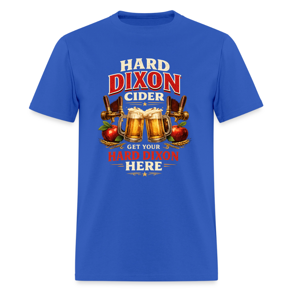 Hard Dixon Cider Funny Adult Humor T-Shirt Color: Royal Blue