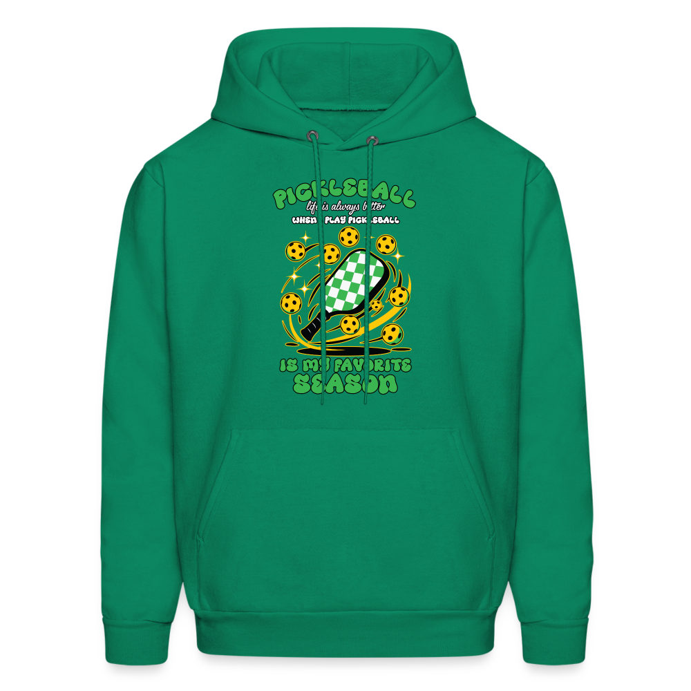 Pickleball Is My Favorite Season Hoodie - kelly green