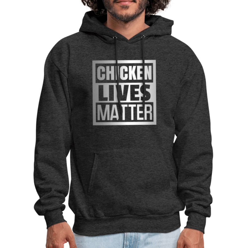 Chicken Lives Matter Hoodie - charcoal grey