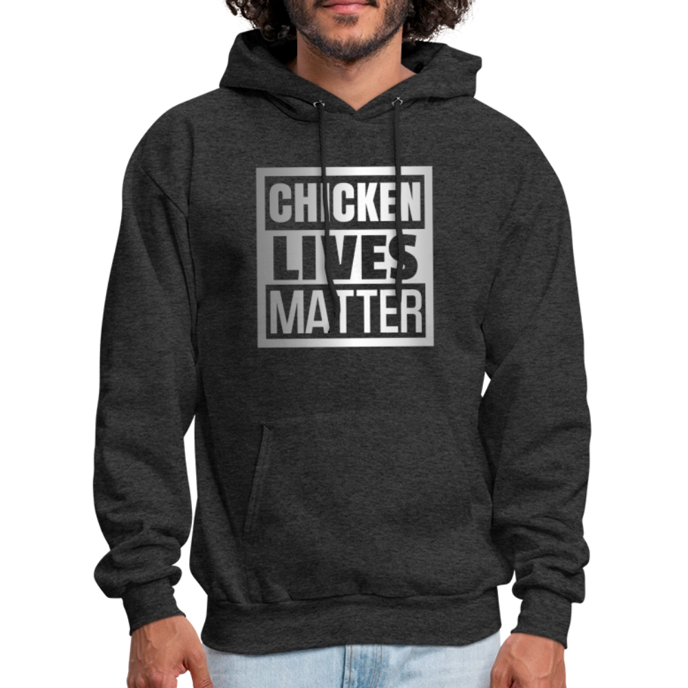 Chicken Lives Matter Hoodie - charcoal grey