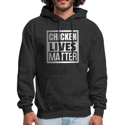 Chicken Lives Matter Hoodie - charcoal grey